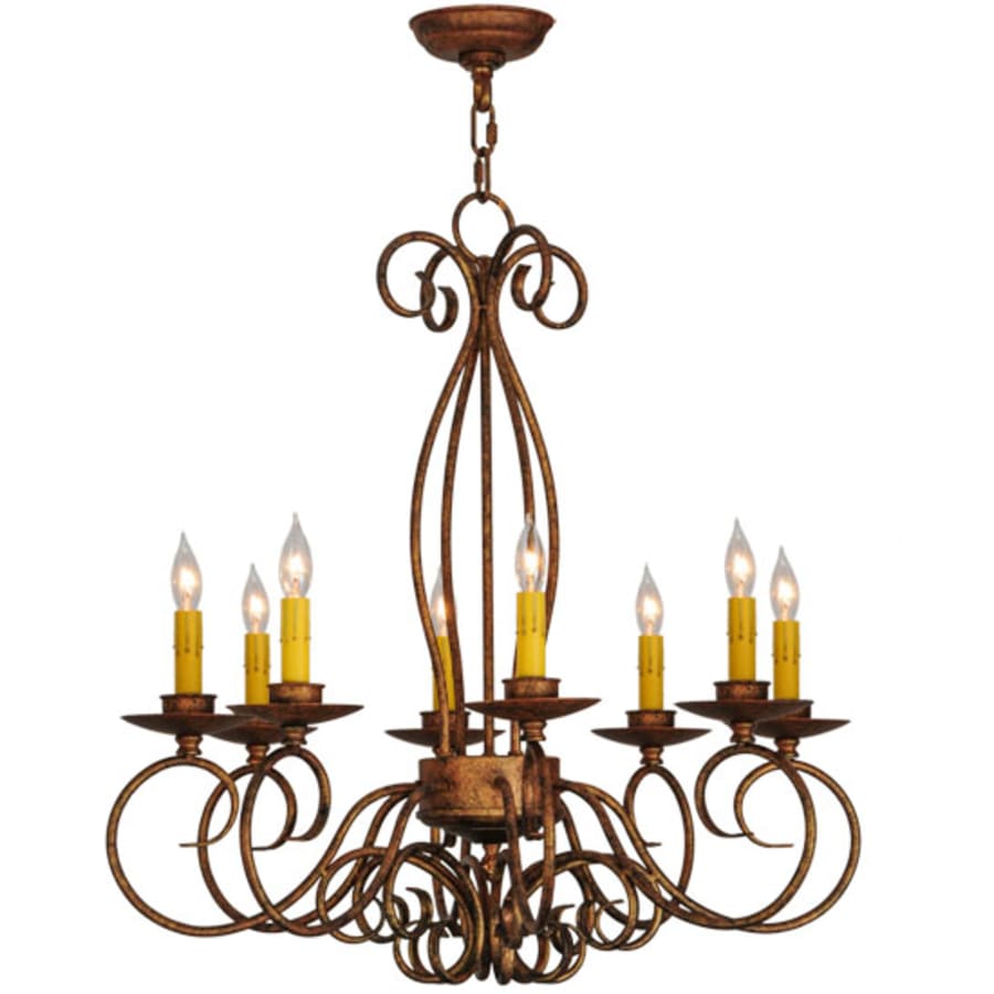 Meyda Tiffany Elisha 8 Light 26" Wide Taper Candle Style Chandelier