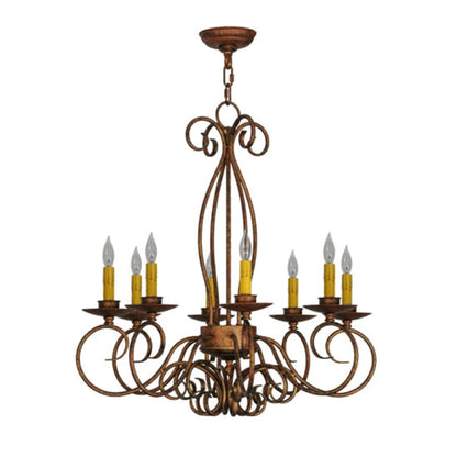 Meyda Tiffany Elisha 8 Light 26" Wide Taper Candle Style Chandelier