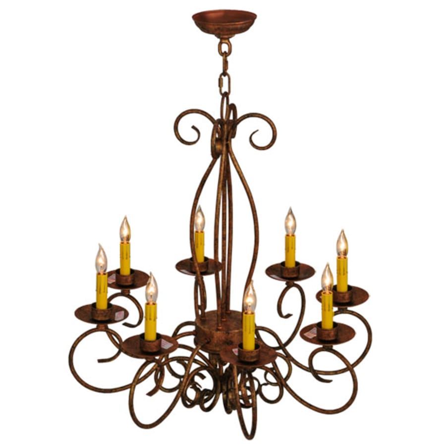 Meyda Tiffany Elisha 8 Light 26" Wide Taper Candle Style Chandelier