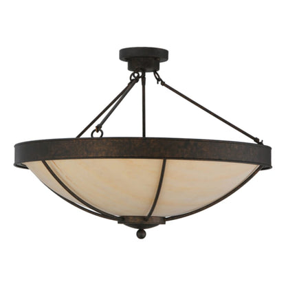Meyda Tiffany Alysiales 5 Light 32" Wide Semi-Flush Bowl Ceiling Fixture