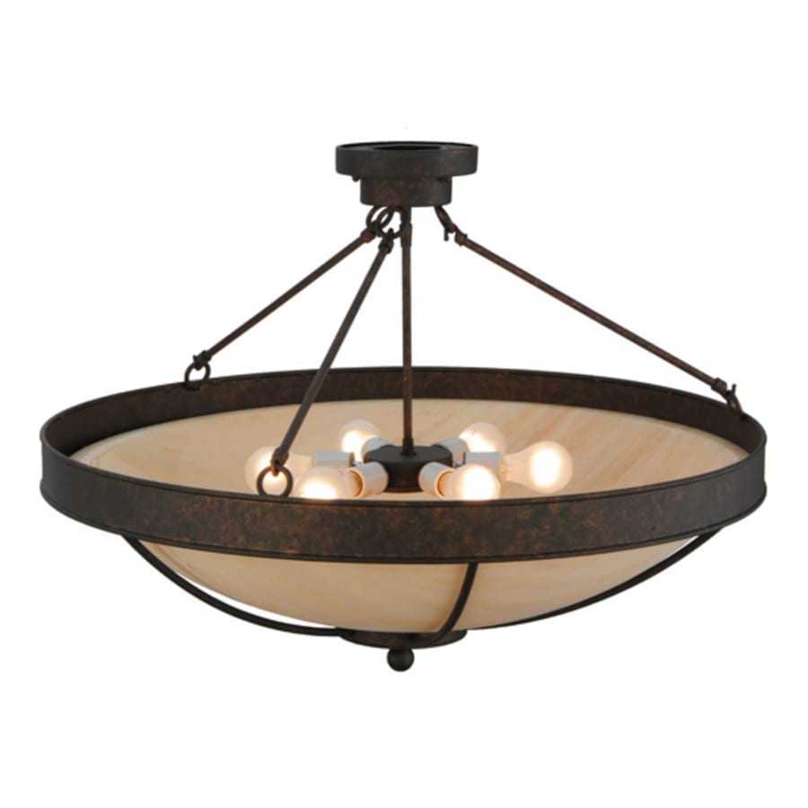 Meyda Tiffany Alysiales 5 Light 32" Wide Semi-Flush Bowl Ceiling Fixture