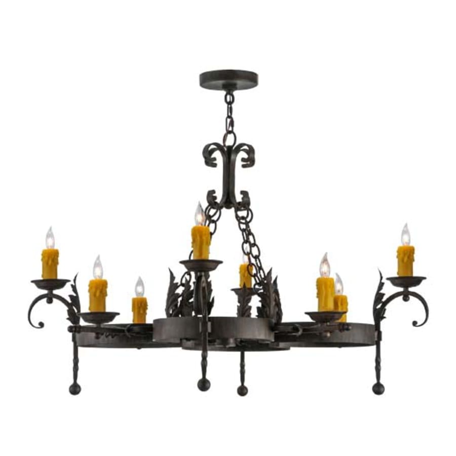 Meyda Tiffany Andorra 8 Light 42" Wide Taper Candle Style Chandelier