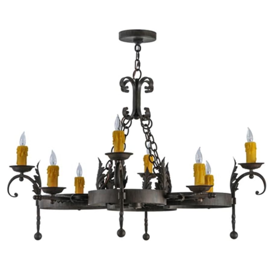 Meyda Tiffany Andorra 8 Light 42" Wide Taper Candle Style Chandelier