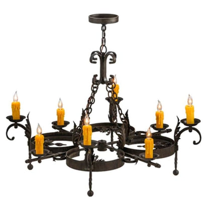 Meyda Tiffany Andorra 8 Light 42" Wide Taper Candle Style Chandelier