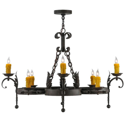 Meyda Tiffany Andorra 8 Light 42" Wide Taper Candle Style Chandelier