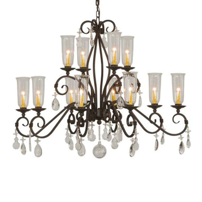 Meyda Tiffany Zola 12 Light 49" Wide Crystal Chandelier