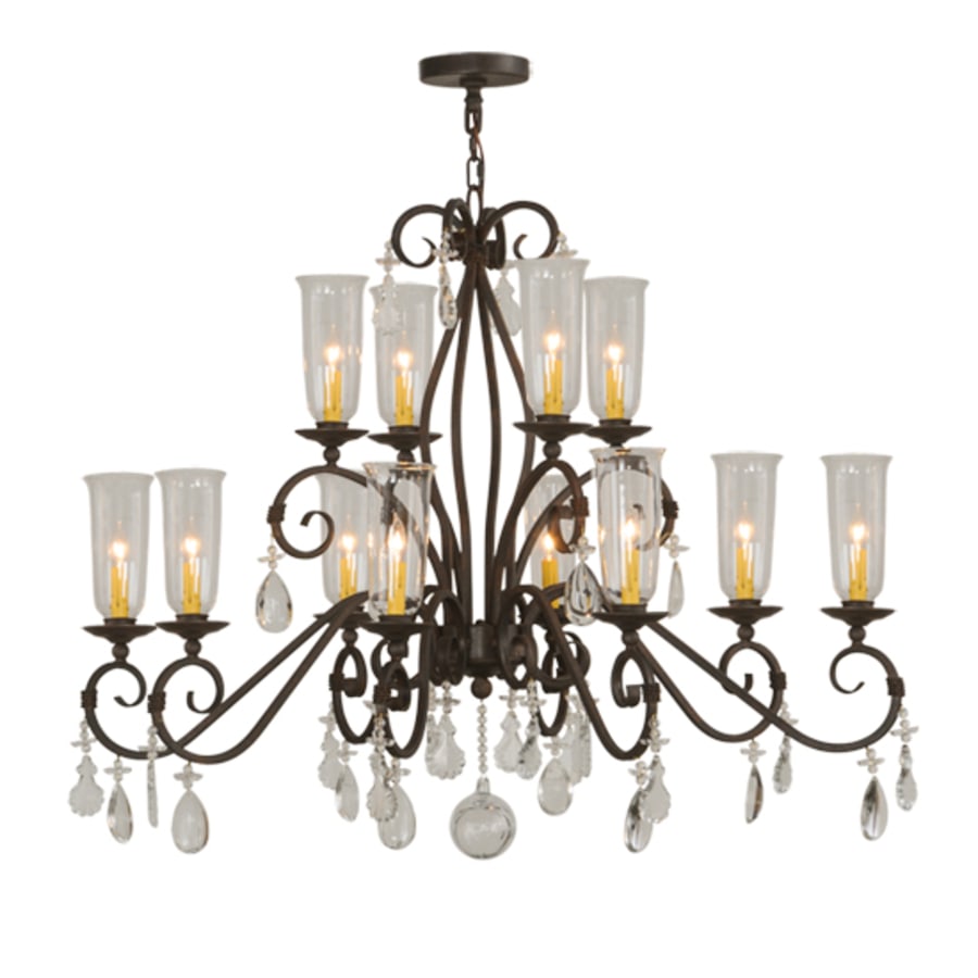 Meyda Tiffany Zola 12 Light 49" Wide Crystal Chandelier