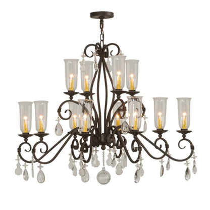 Meyda Tiffany Zola 12 Light 49" Wide Crystal Chandelier