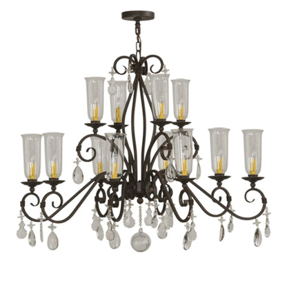 Meyda Tiffany Zola 12 Light 49" Wide Crystal Chandelier
