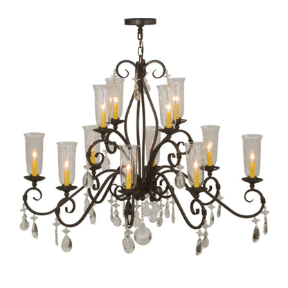 Meyda Tiffany Zola 12 Light 49" Wide Crystal Chandelier