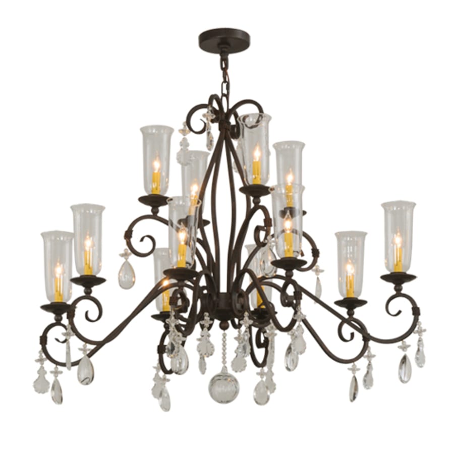 Meyda Tiffany Zola 12 Light 49" Wide Crystal Chandelier