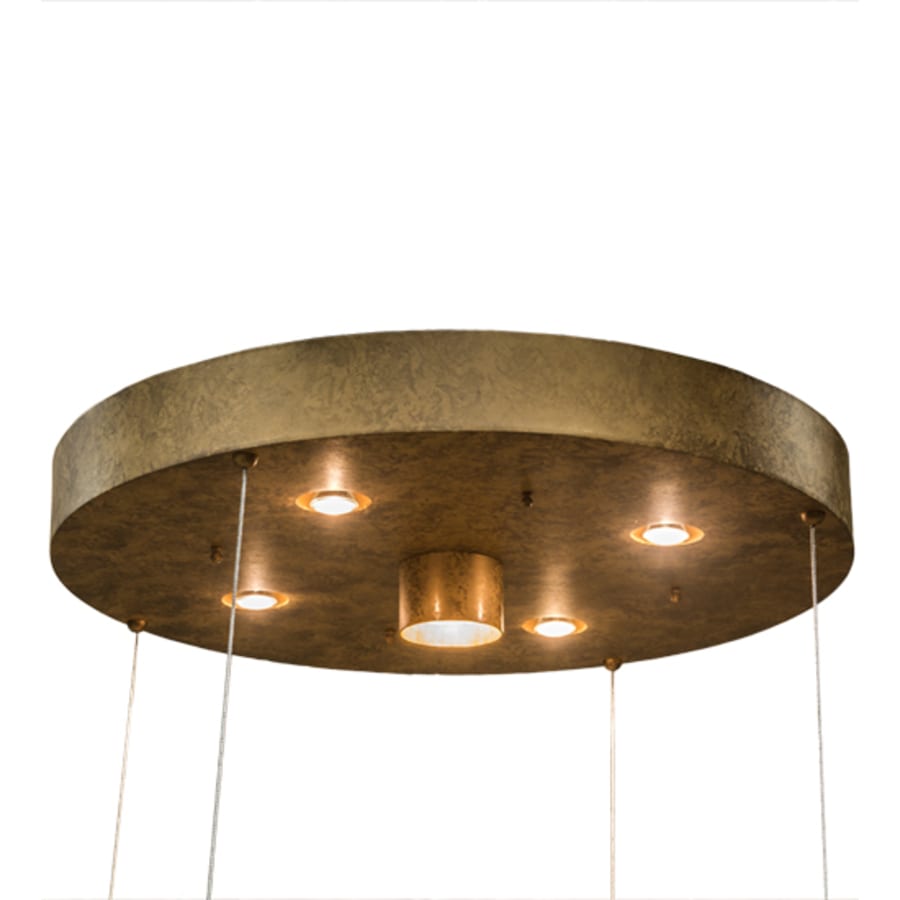 Meyda Tiffany Dragos 4 Light 80" Wide Abstract Pendant