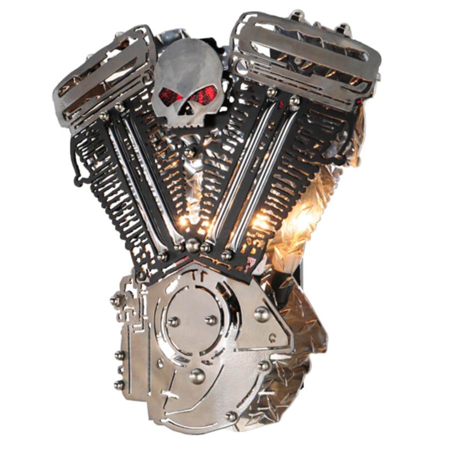 Meyda Tiffany Motorcycle 2 Light 16" Tall Wall Sconce