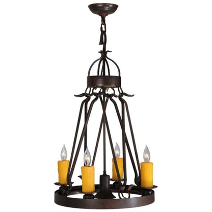 Meyda Tiffany Lakeshore 4 Light 19" Wide Taper Candle Multi Light Pendant