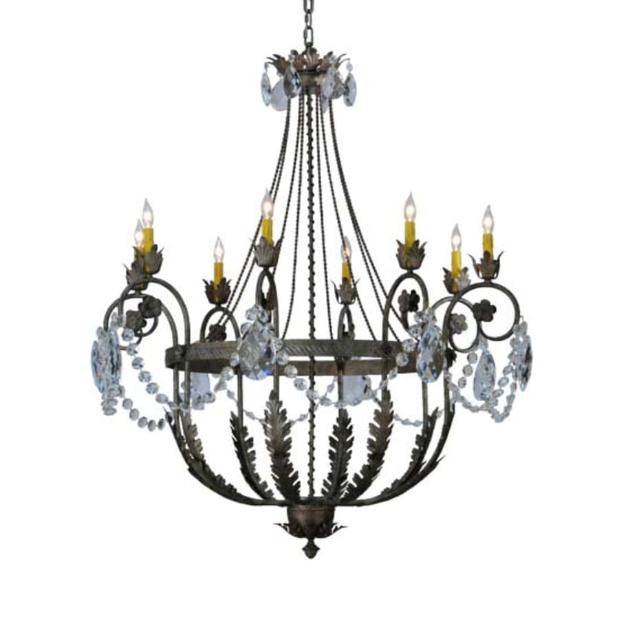 Meyda Tiffany Antonia 8 Light 43" Wide Crystal Candle Style Chandelier