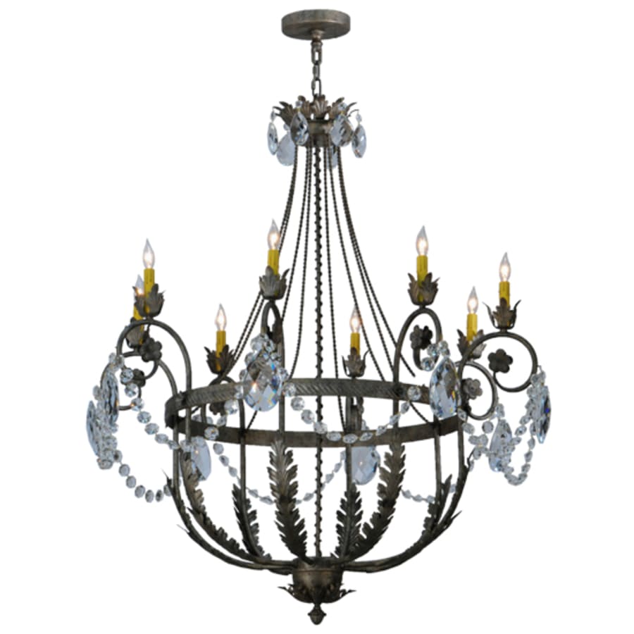 Meyda Tiffany Antonia 8 Light 43" Wide Crystal Candle Style Chandelier