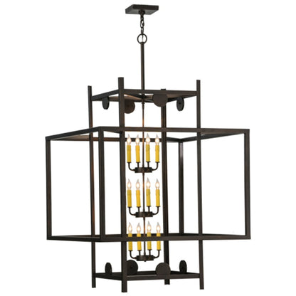 Meyda Tiffany Uma 12 Light 51" Wide Taper Candle Pendant