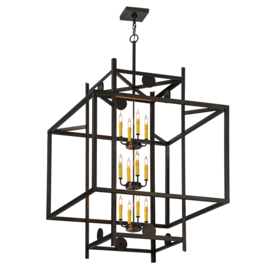 Meyda Tiffany Uma 12 Light 51" Wide Taper Candle Pendant