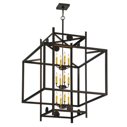 Meyda Tiffany Uma 12 Light 51" Wide Taper Candle Pendant
