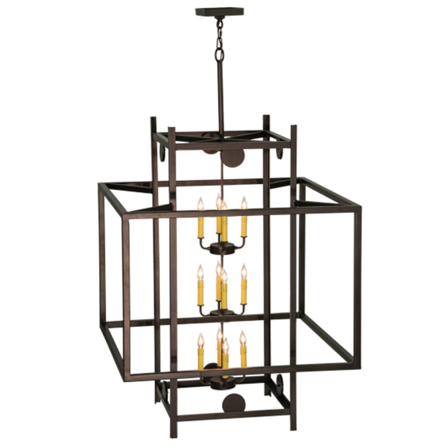 Meyda Tiffany Uma 12 Light 51" Wide Taper Candle Pendant