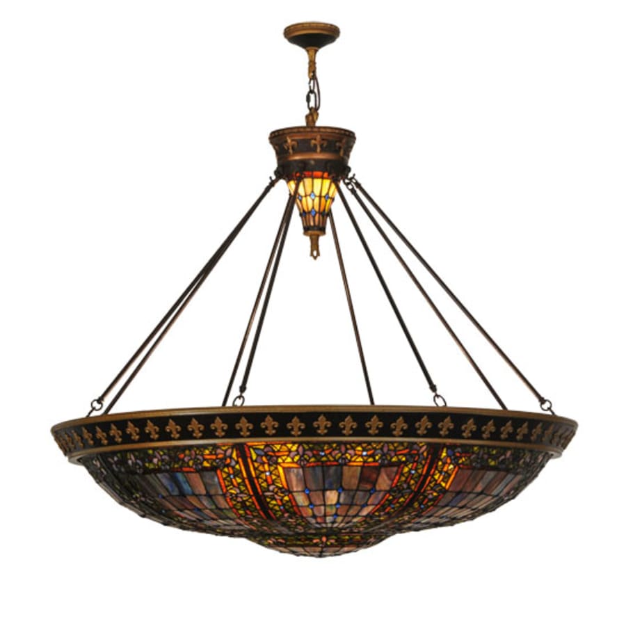 Meyda Tiffany Fleur-de-lis 8 Light 45" Wide Pendant