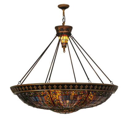 Meyda Tiffany Fleur-de-lis 8 Light 45" Wide Pendant