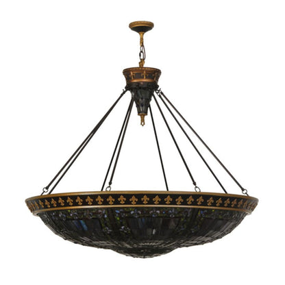 Meyda Tiffany Fleur-de-lis 8 Light 45" Wide Pendant
