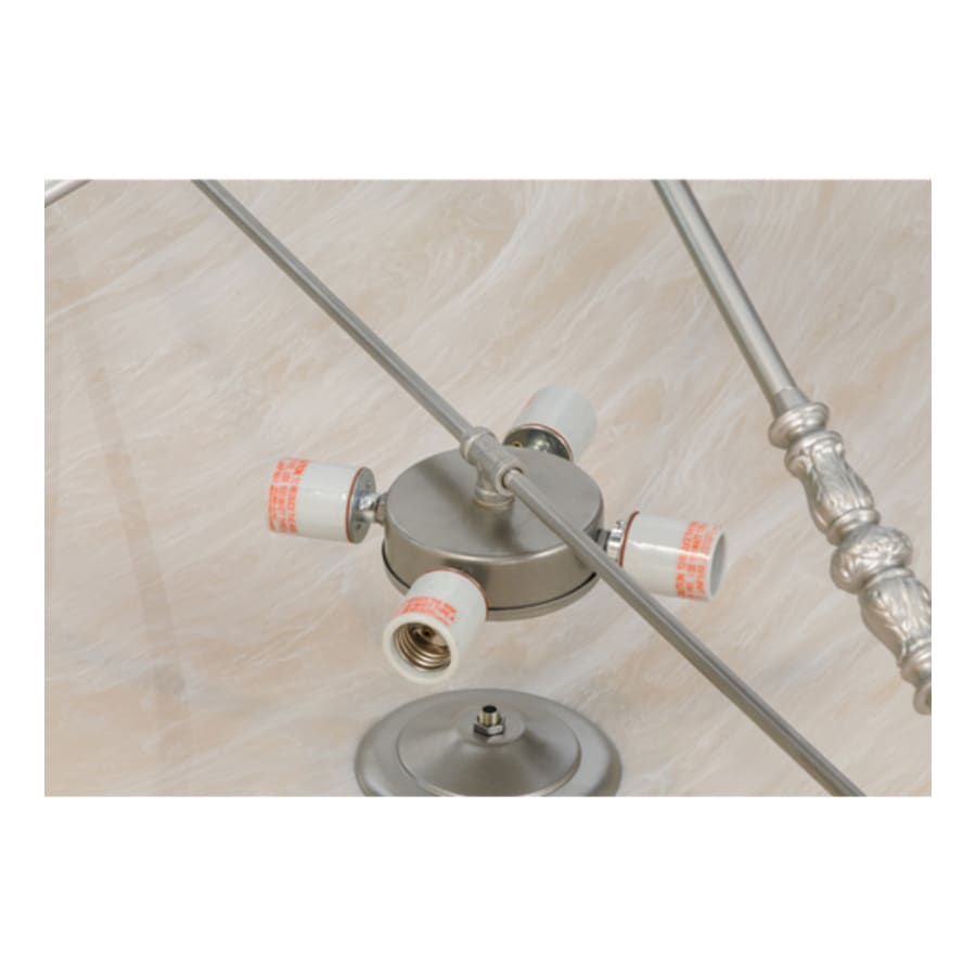 Meyda Tiffany Commerce 4 Light 45" Wide Semi-Flush Bowl Ceiling Fixture - Nickel Finish