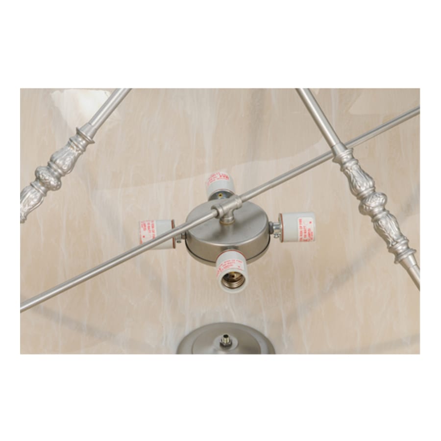 Meyda Tiffany Commerce 4 Light 35" Wide Semi-Flush Bowl Ceiling Fixture - Nickel Finish