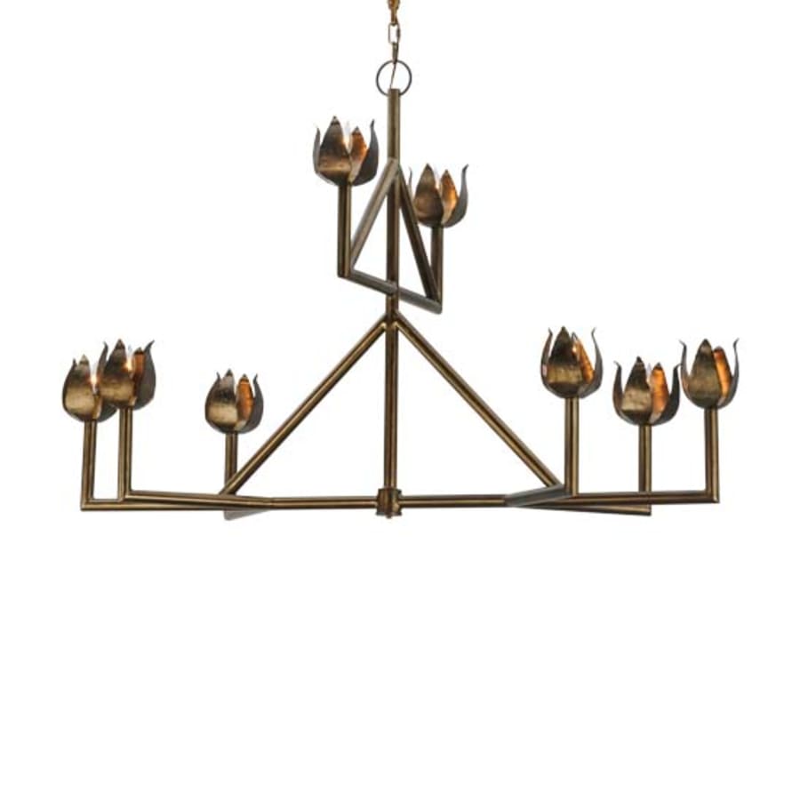 Meyda Tiffany Long Tulip 8 Light 25" Wide Chandelier
