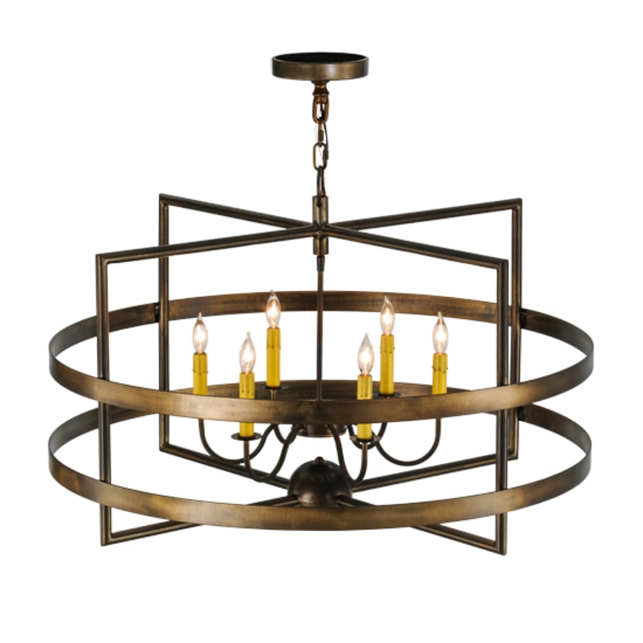 Meyda Tiffany Aldari 6 Light 36" Wide Taper Candle Style Chandelier