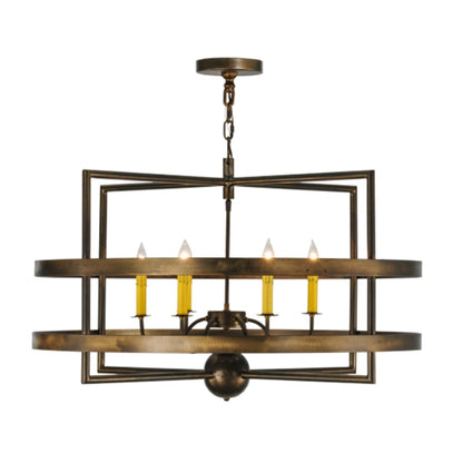 Meyda Tiffany Aldari 6 Light 36" Wide Taper Candle Style Chandelier