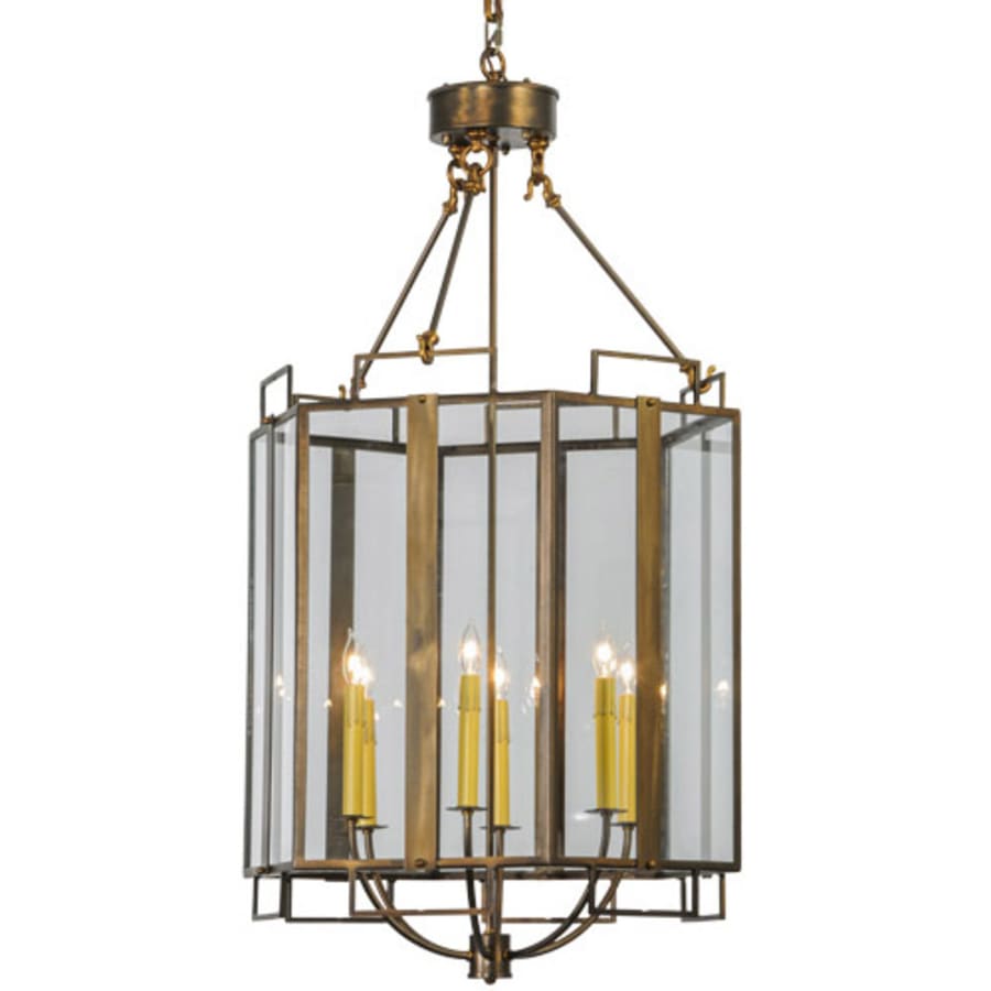 Meyda Tiffany Abbey 6 Light 24" Wide Taper Candle Pendant