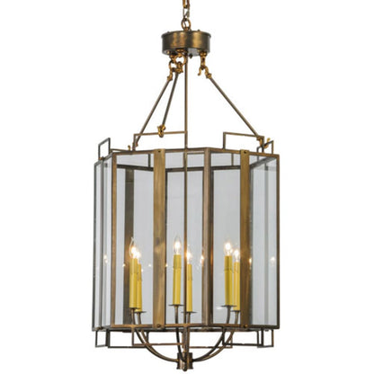 Meyda Tiffany Abbey 6 Light 24" Wide Taper Candle Pendant