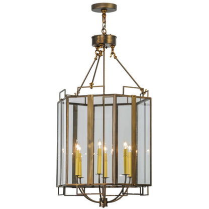 Meyda Tiffany Abbey 6 Light 24" Wide Taper Candle Pendant