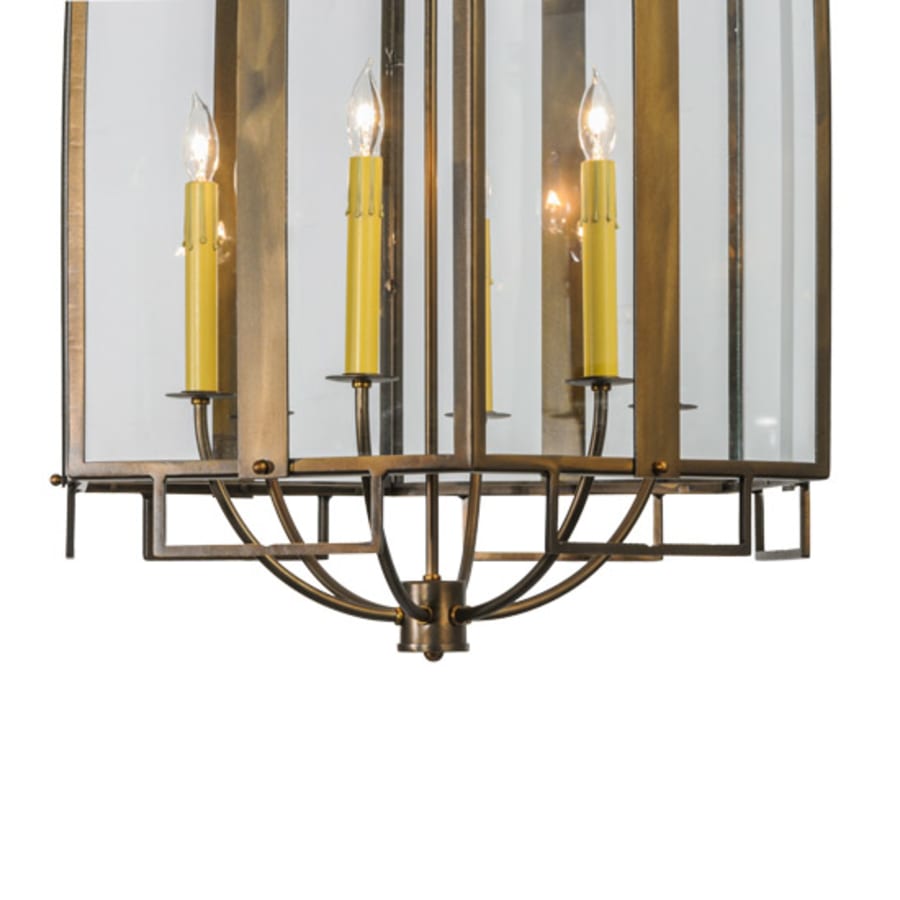 Meyda Tiffany Abbey 6 Light 24" Wide Taper Candle Pendant