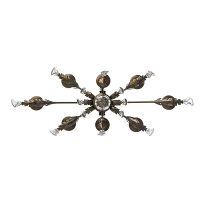 Meyda Tiffany Long Windsor 8 Light 17" Wide Crystal Candle Style Chandelier