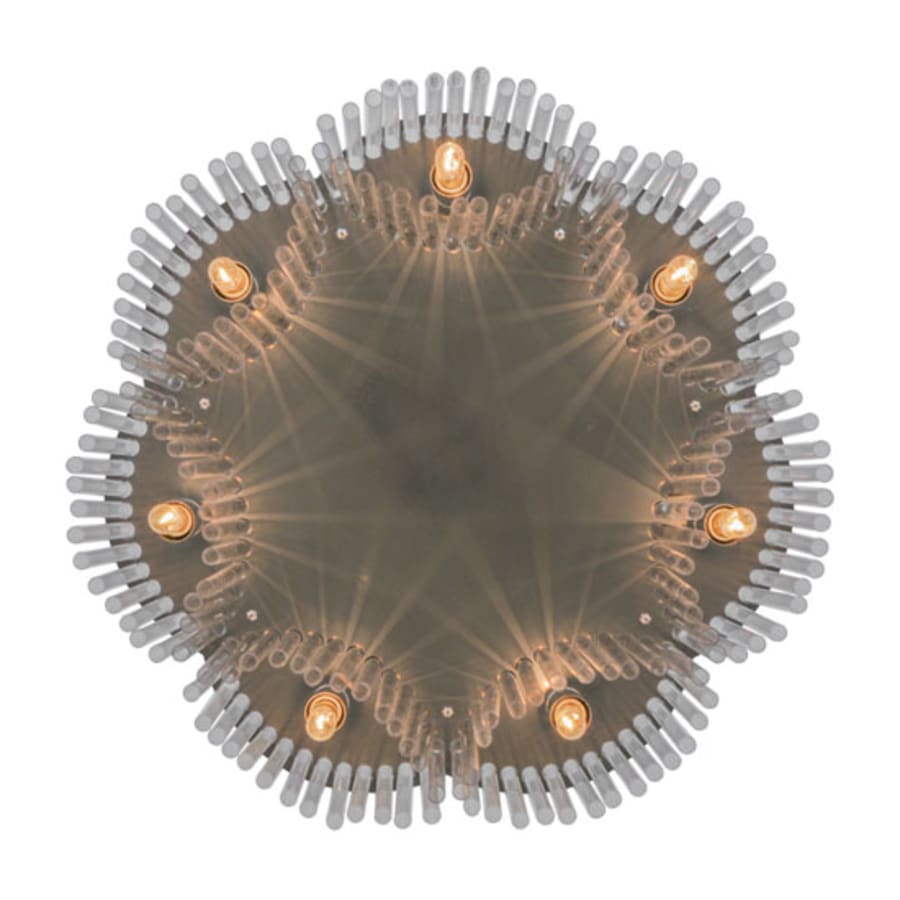 Meyda Tiffany Ivela 7 Light 32" Wide Flush Mount Ceiling Fixture