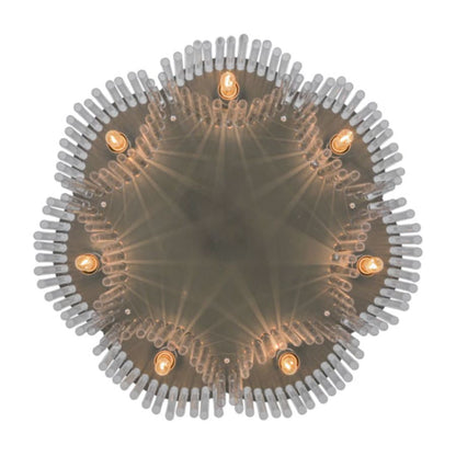 Meyda Tiffany Ivela 7 Light 32" Wide Flush Mount Ceiling Fixture