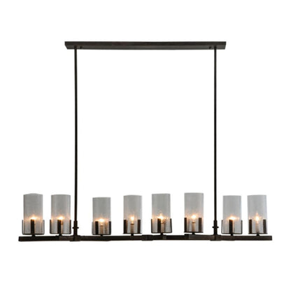 Meyda Tiffany Long Cero 8 Light 53" Wide Linear Chandelier