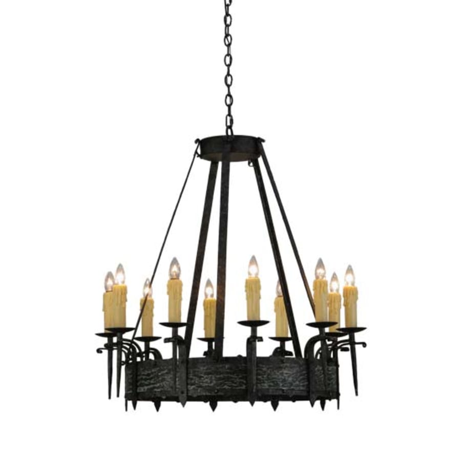 Meyda Tiffany Costello 10 Light 36" Wide Taper Candle Style Chandelier