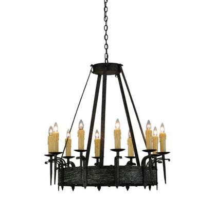 Meyda Tiffany Costello 10 Light 36" Wide Taper Candle Style Chandelier