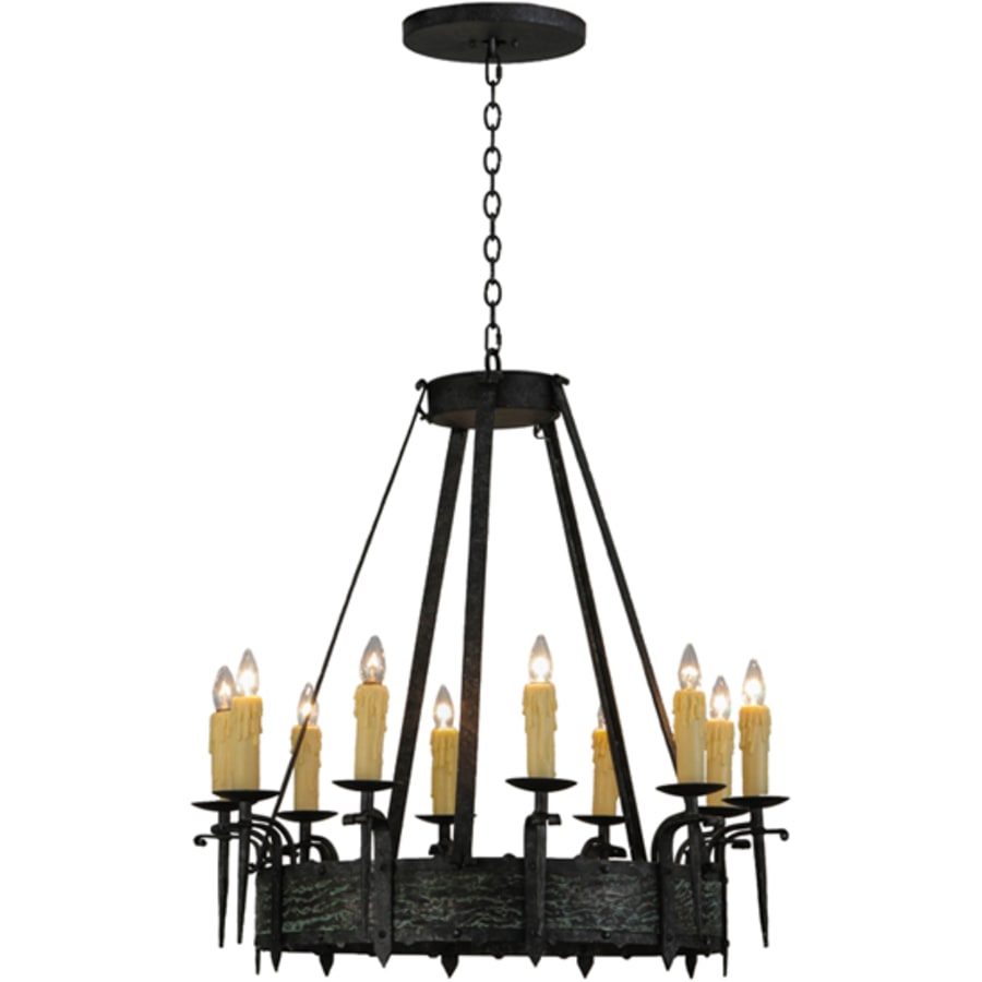 Meyda Tiffany Costello 10 Light 36" Wide Taper Candle Style Chandelier