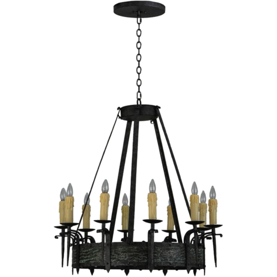 Meyda Tiffany Costello 10 Light 36" Wide Taper Candle Style Chandelier