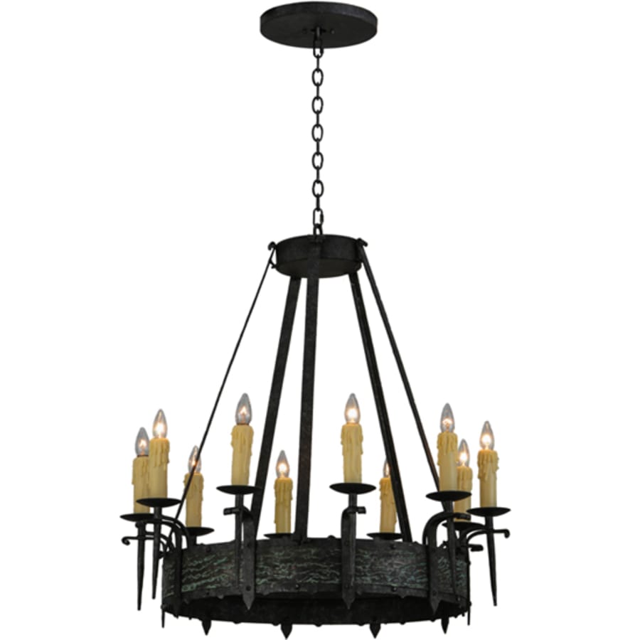 Meyda Tiffany Costello 10 Light 36" Wide Taper Candle Style Chandelier