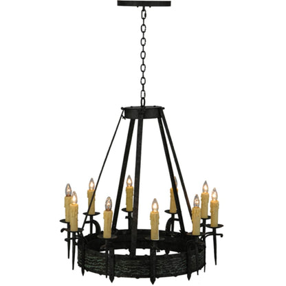 Meyda Tiffany Costello 10 Light 36" Wide Taper Candle Style Chandelier