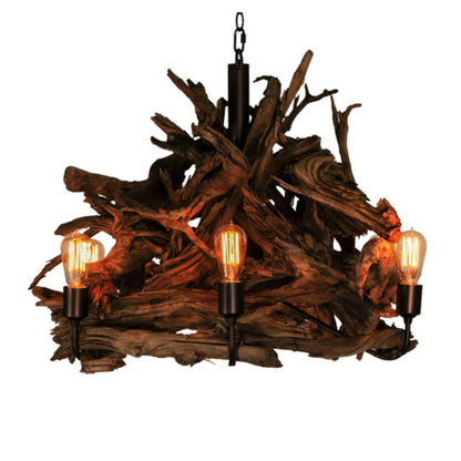Meyda Tiffany Driftwood 7 Light 30" Wide Abstract Chandelier