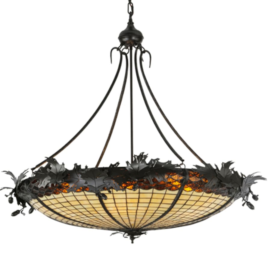 Meyda Tiffany Greenbriar Oak 6 Light 45" Wide Pendant