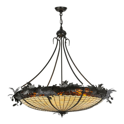 Meyda Tiffany Greenbriar Oak 6 Light 45" Wide Pendant