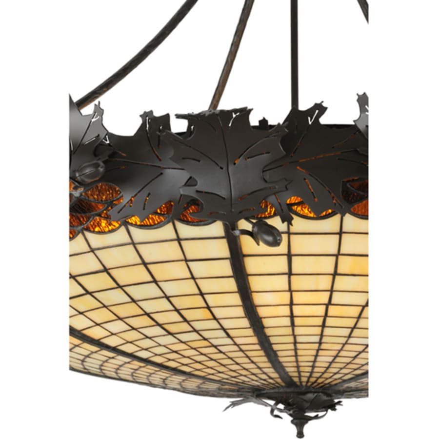 Meyda Tiffany Greenbriar Oak 6 Light 45" Wide Pendant